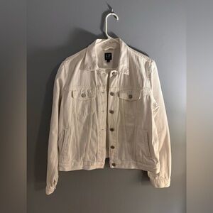 GAP Cream Denim Jacket